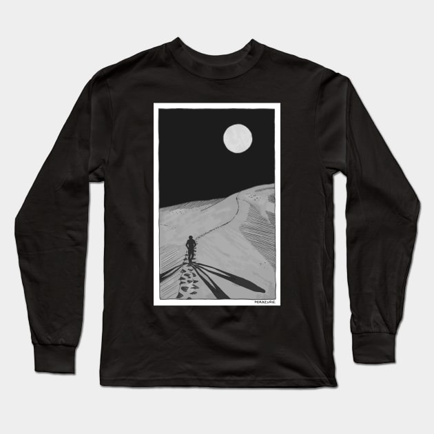 Moon Long Sleeve T-Shirt by mikazure